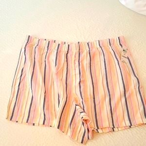 Stripped Pajama Shorts